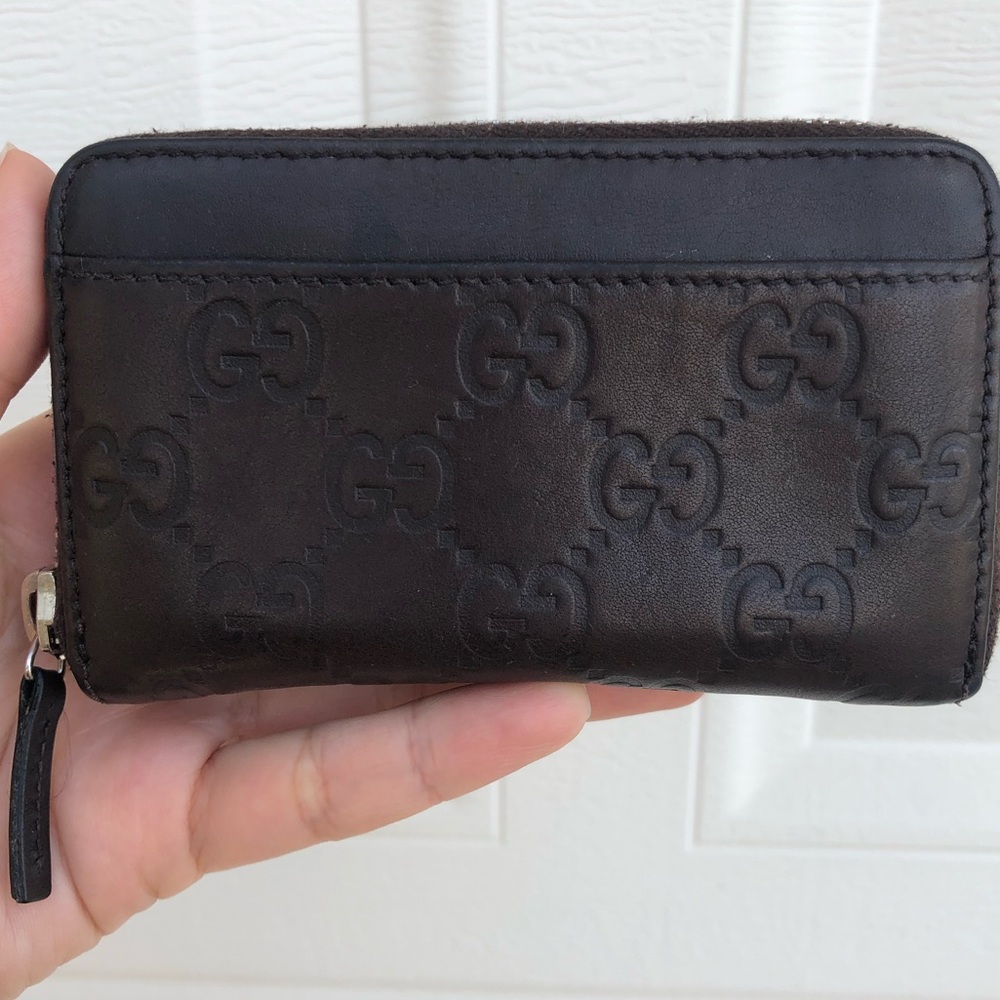 GUCCI Micro Guccissima Key Ring Coin Purse